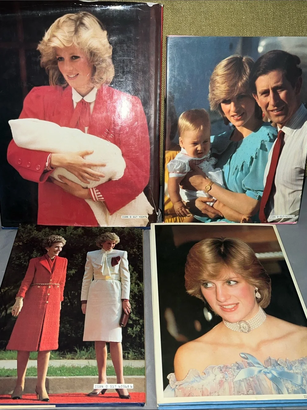 Vintage Princess Diana & Royal Family Hardcover Book Lot (4 Books, 1982-1985)